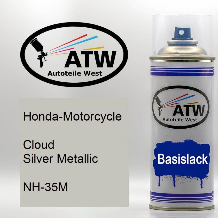 Honda-Motorcycle, Cloud Silver Metallic, NH-35M: 400ml Sprühdose, von ATW Autoteile West.